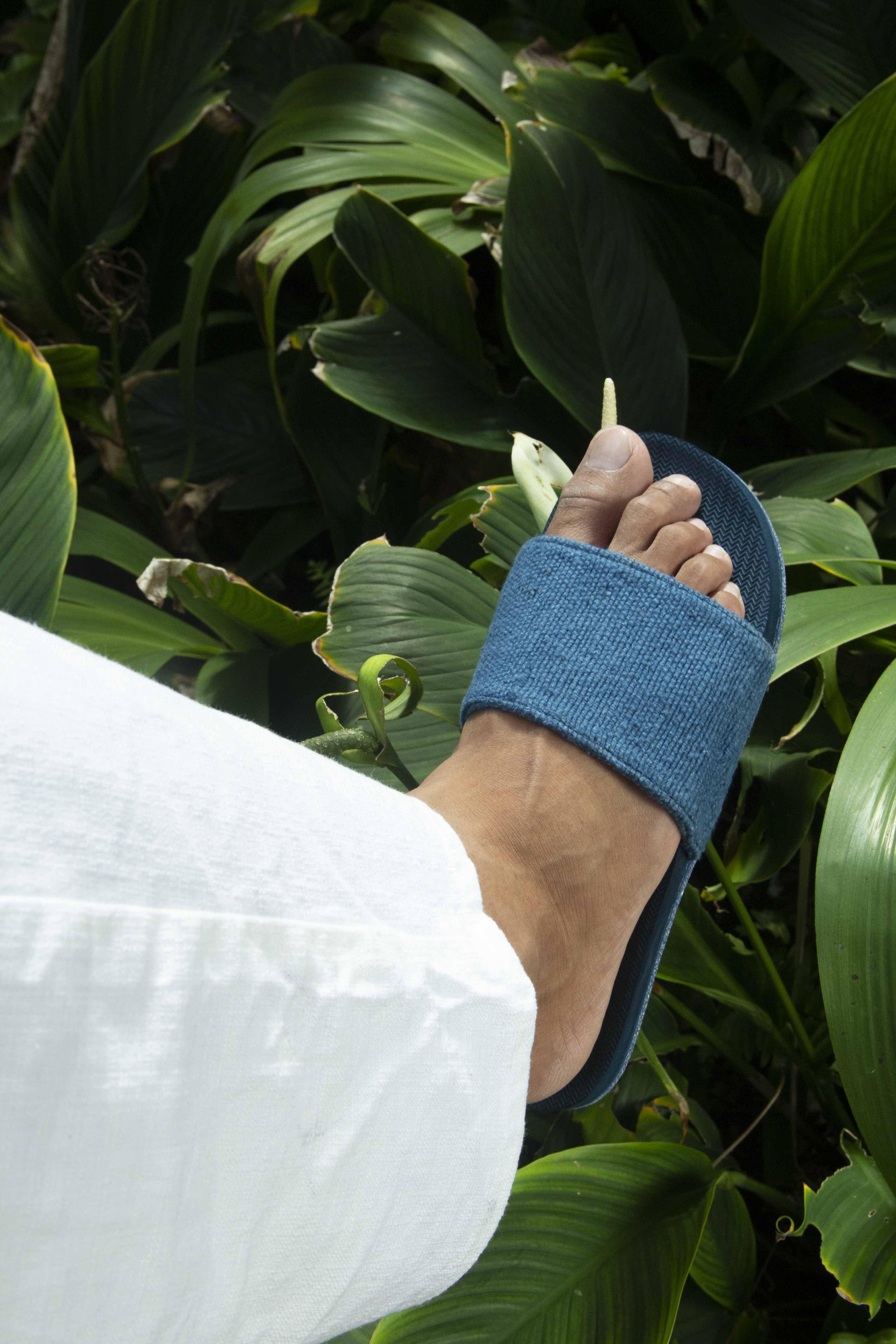 Women's Flip Flops Recycled Pable Straps - Indigo/Shore