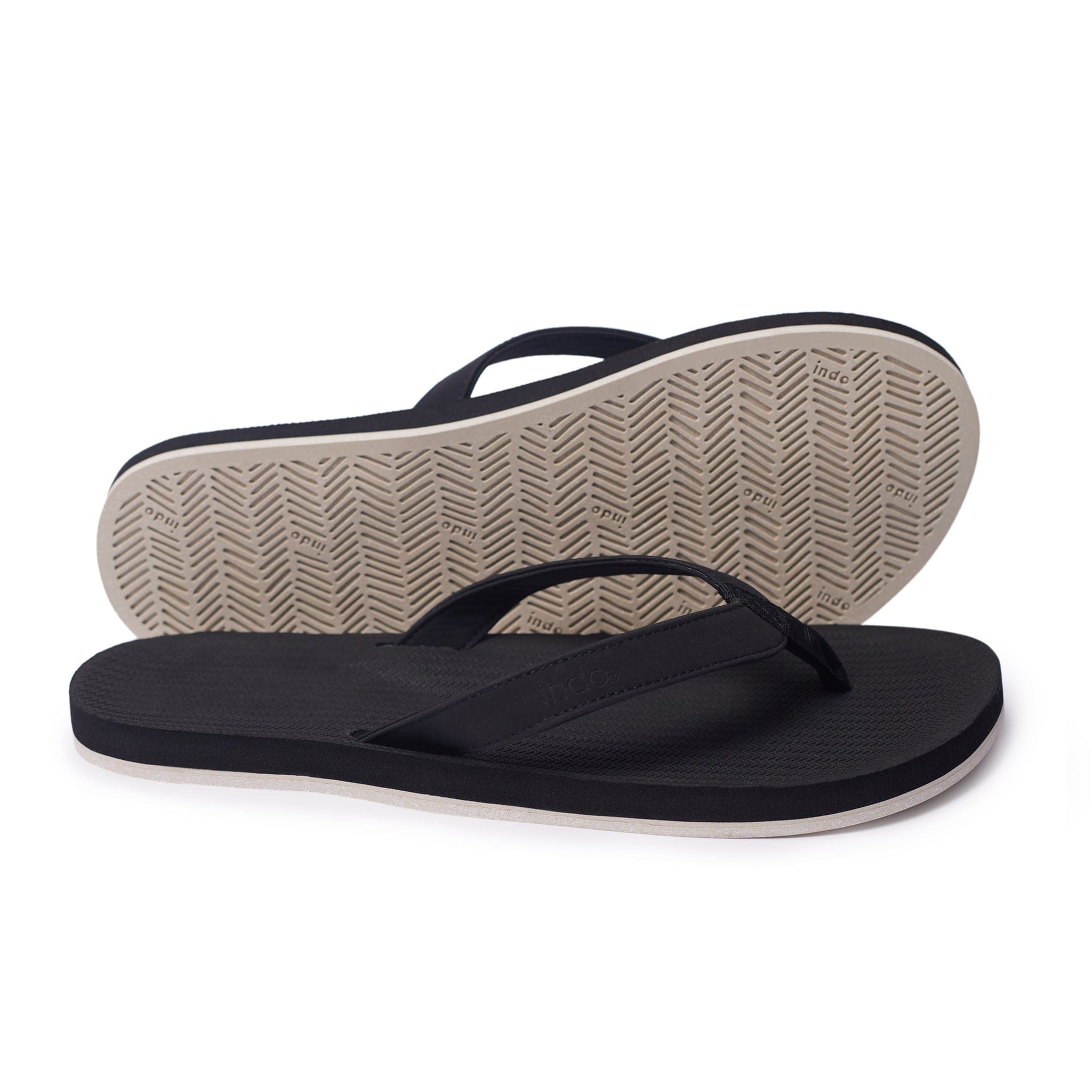 Men’s Flip Flops Sneaker Sole - Black/Sea Salt Sole