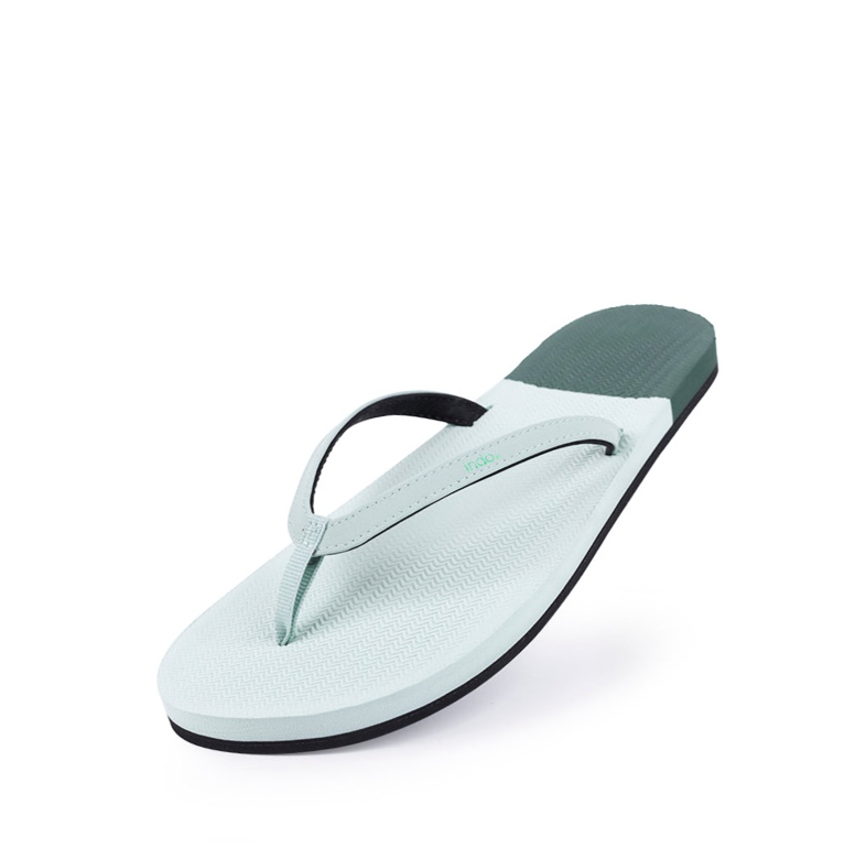 Women’s Flip Flops Color Block - Leaf Light/Leaf