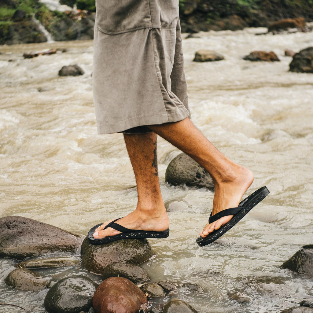 Men's Riversole Flip Flops Black
