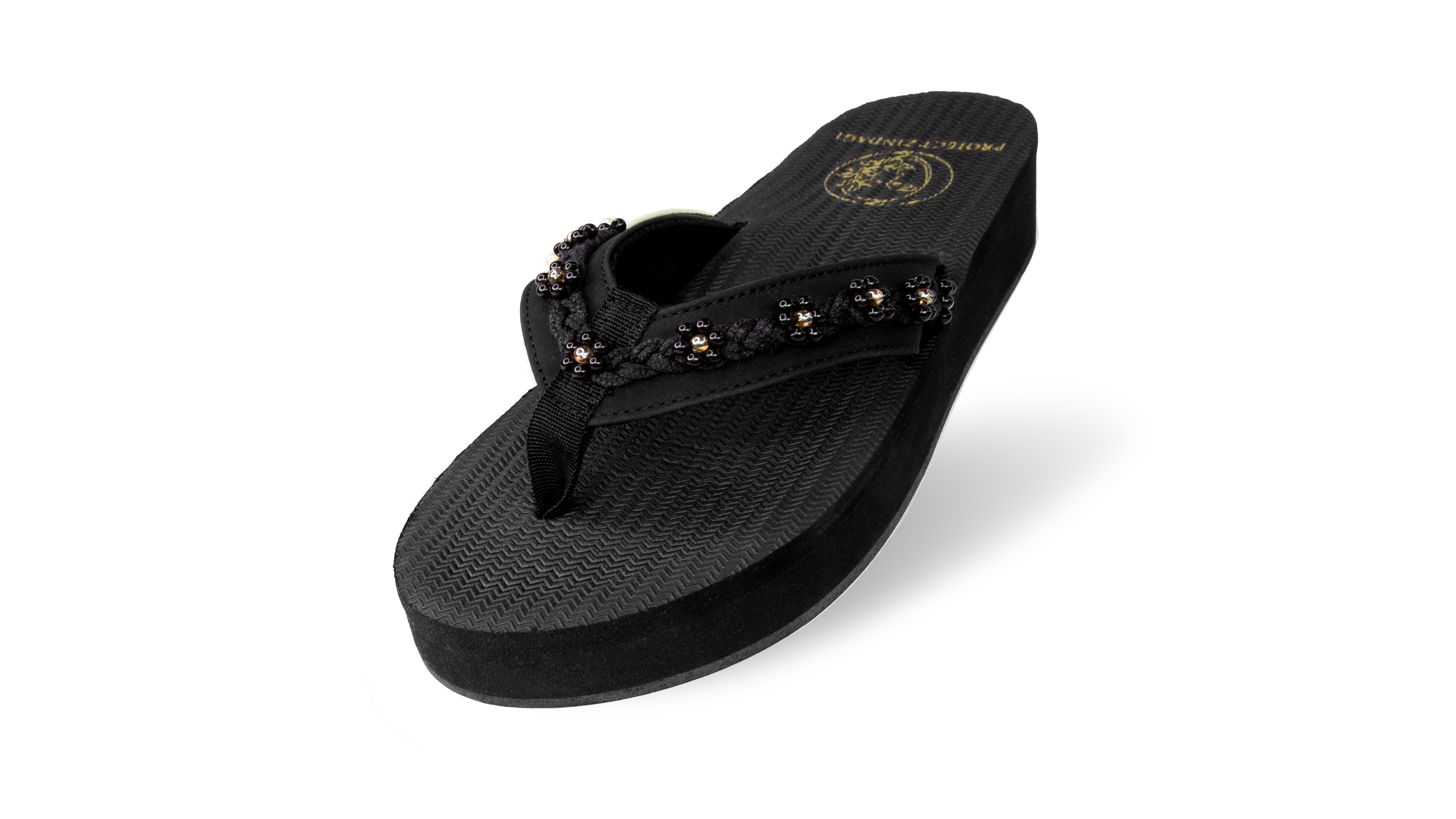 ZINDAGI - Flip Flop - Black - Flowers