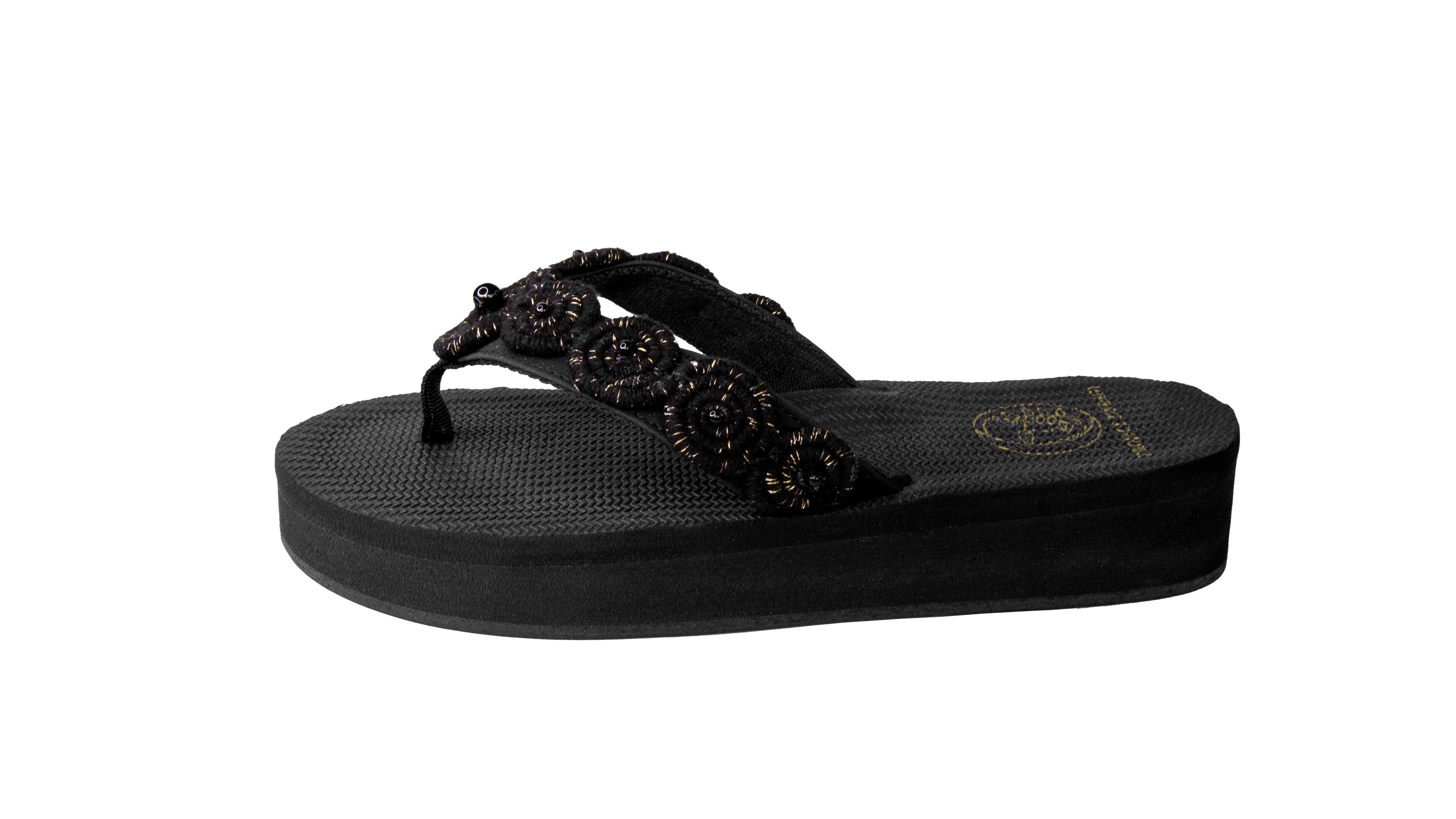 ZINDAGI - Flip Flop - Black - Spirals