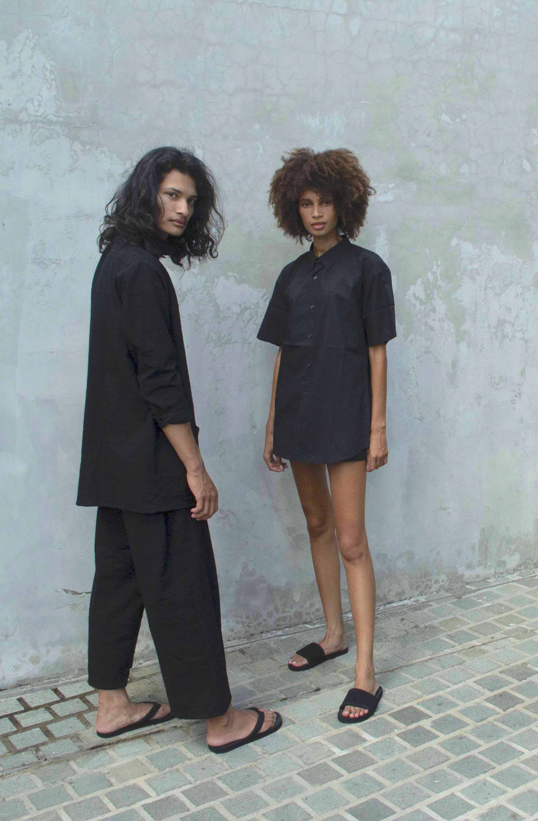 Women's Slide Recycled Pable Straps - Ketapang/Black - Indosole