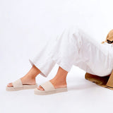 Women's Sneaker Sole Platform Slide Sea Salt/Sea Salt Sole