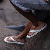 Men's Sneaker Sole Flip Flops Sea Salt