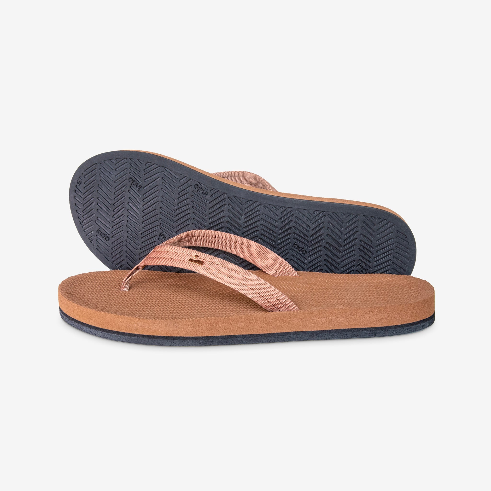Women's Easy Living Flip Flops Rust – Indosole JAPAN