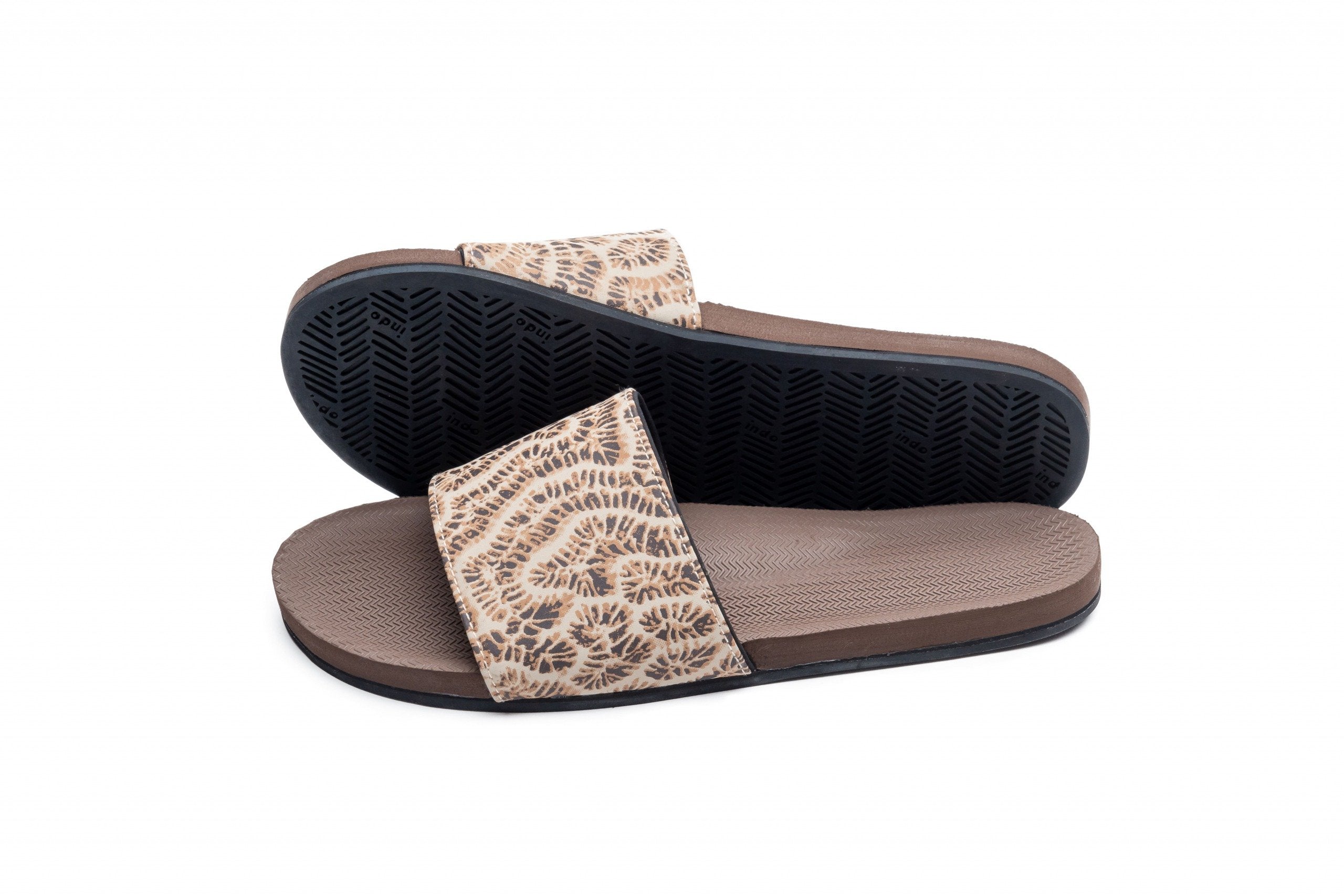 Women's ESSNTLS Slides – Leopard Coral Sandals