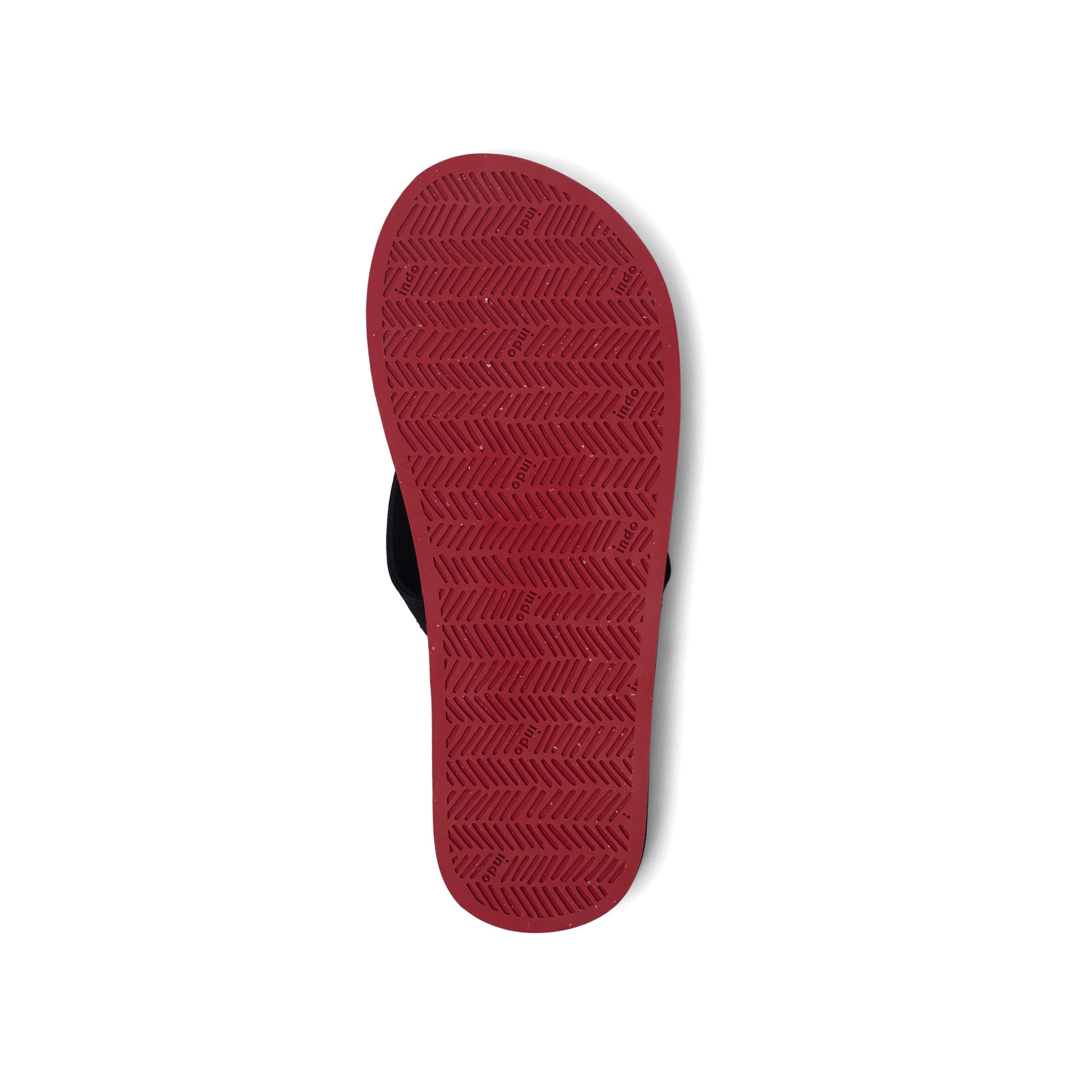 Men’s Flip Flops Sneaker Sole - Black/Red Sole